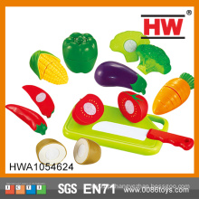 Hot Selling plástico fingir brinquedos vegetais para crianças